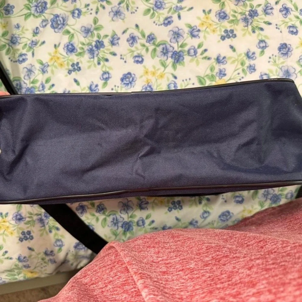 American Tourister Navy Blue Laptop Messenger Carry On Travel Bag Office 15